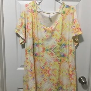 Multi Colored 2X LulaRoe Perfect Top NWOT